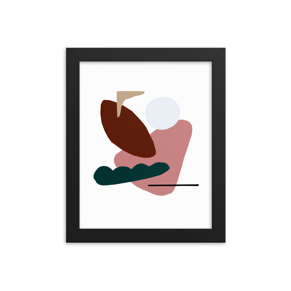 Framed "Rock" Art Print