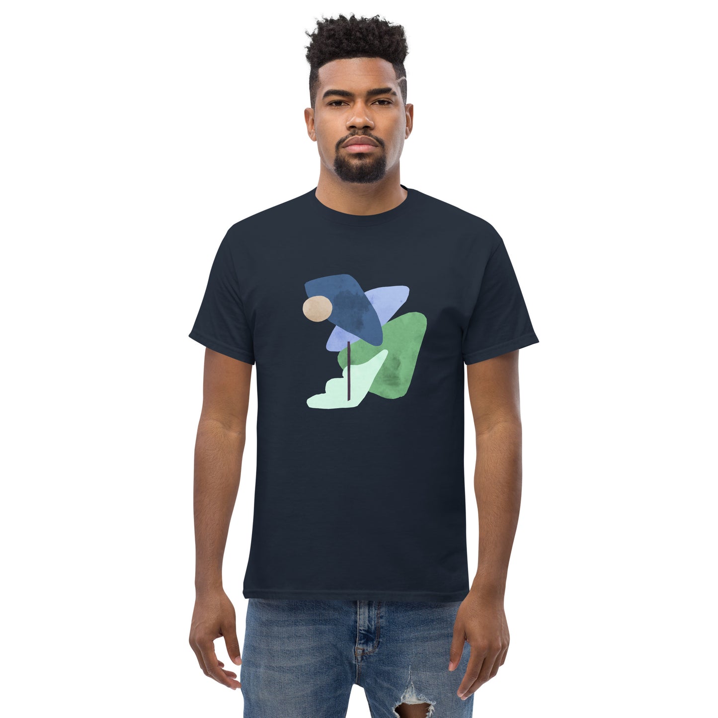 Unisex Abstract Art "Marine" T-shirt