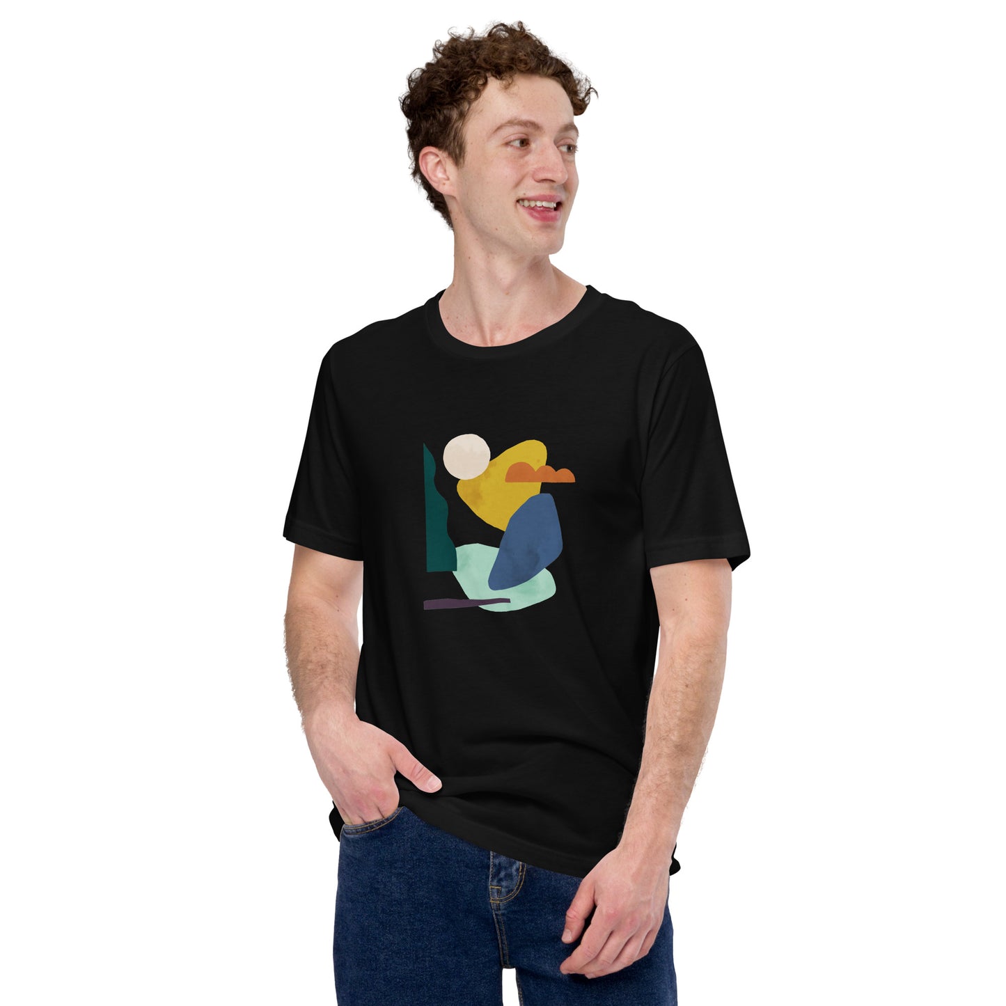 Unisex Abstract Art "Lagoon" T-shirt