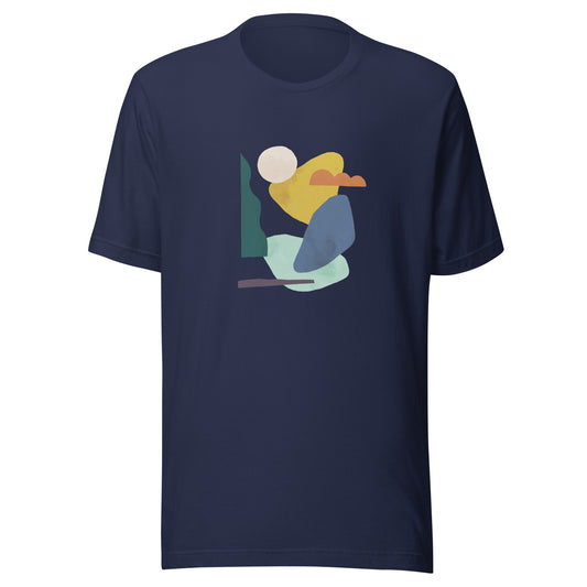 Unisex Abstract Art "Lagoon" T-shirt