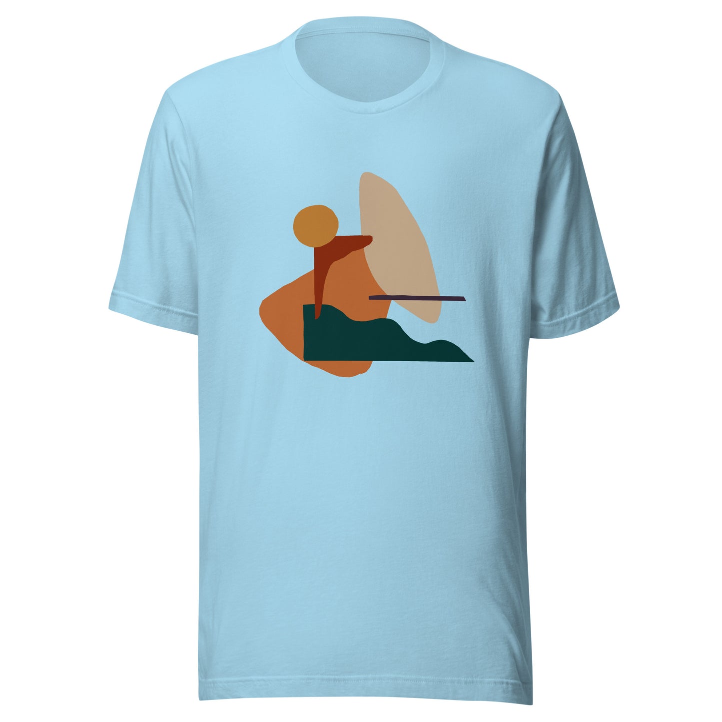 Unisex Abstract Art "Rolling Hills" T-shirt