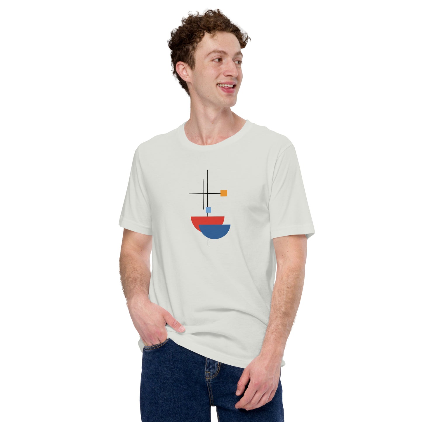 Unisex Abstract Art "Poppy" T-shirt