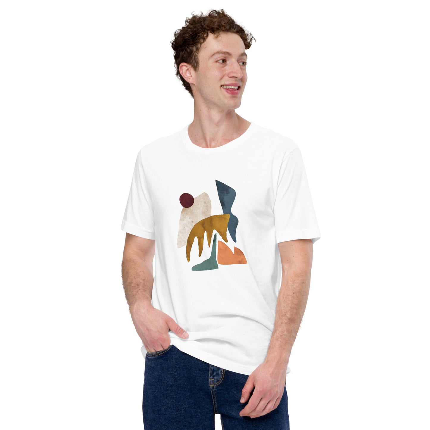 Unisex Abstract Art "Mountains" T-shirt