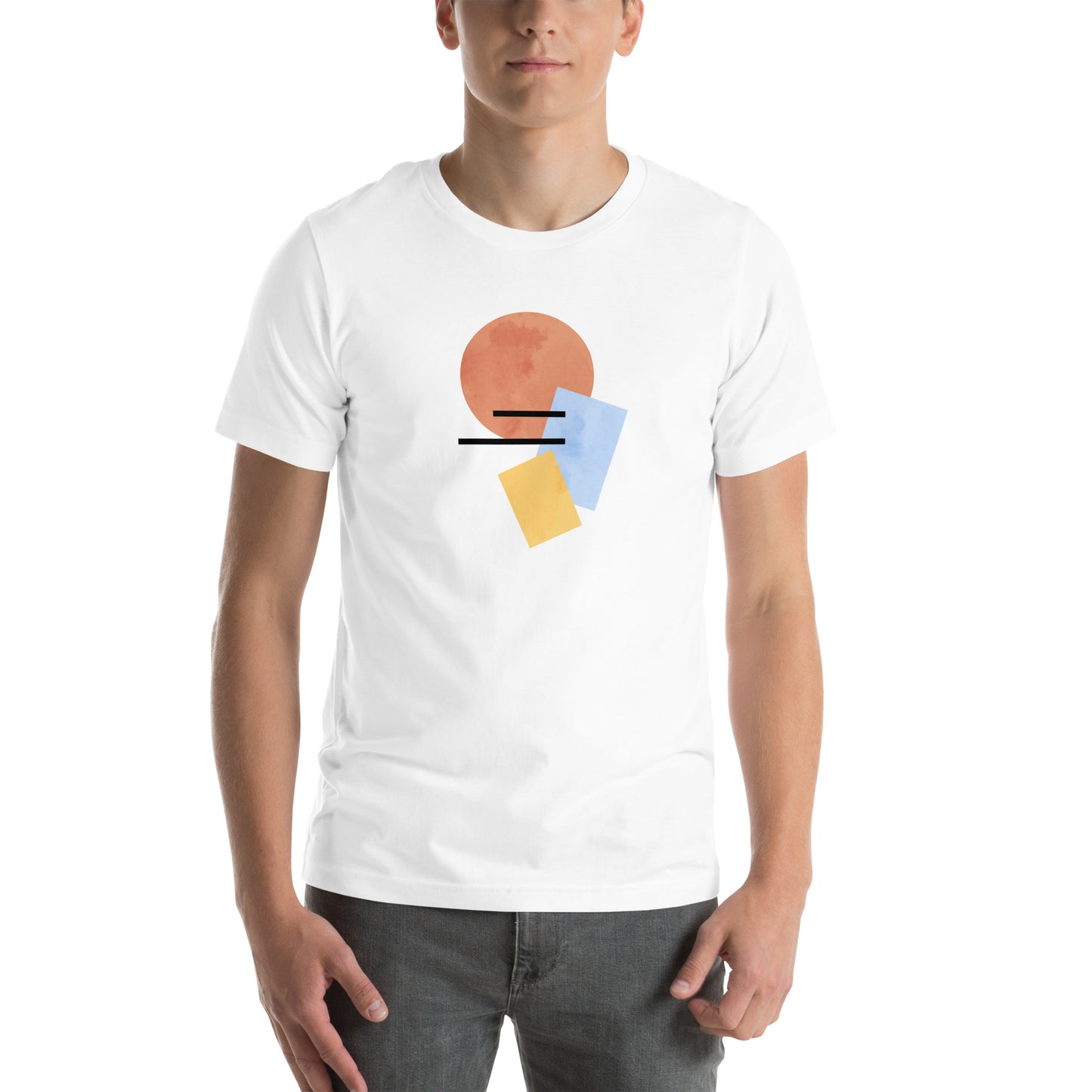 Unisex Abstract Art "Buildings" T-shirt